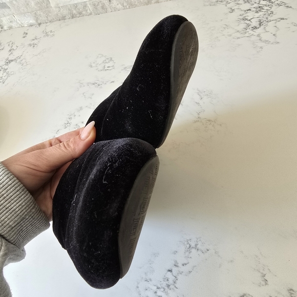 Birdies The Starlingin Black Velvet slip on slides slippers 10.5 - Picture 4 of 7
